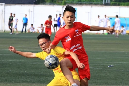 [ẢNH] Những khoảnh khắc ấn tượng chiều 23-10 giải bóng đá học sinh THPT Hà Nội