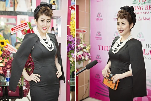 MC Kim Trang diện đầm phong cách hoàng gia đi dự sự kiện