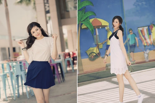 Á hậu Dương Tú Anh nhí nhảnh dạo phố