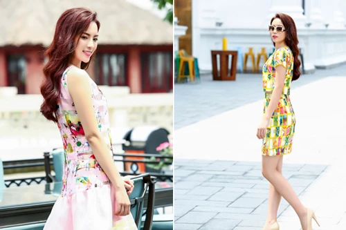 Hoa hậu Kỳ Duyên xinh đẹp xuống phố với sắc màu mùa hè