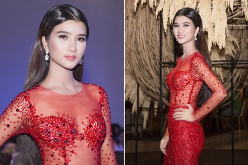 Kim Tuyến diện váy đính kết 3000 viên pha lê dự sự kiện