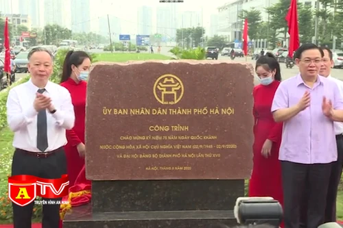 Thông xe cầu vượt nút giao thông Nguyễn Văn Huyên - Hoàng Quốc Việt 