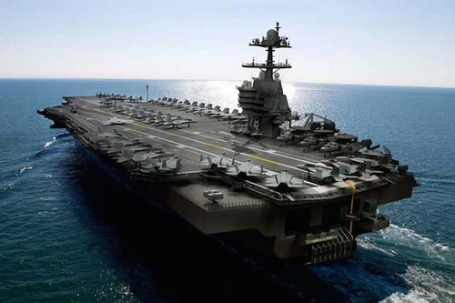 Tàu sân bay USS Gerald R. Ford Mỹ gặp lỗi với hệ thống phóng máy bay