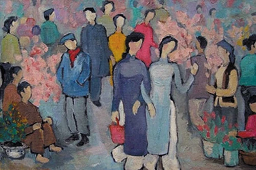 Chợ tranh Tết năm 2016