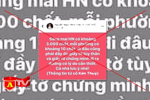 Truy tìm đối tượng tung tin đồn Hà Nội có 3.000 chốt kiểm dịch