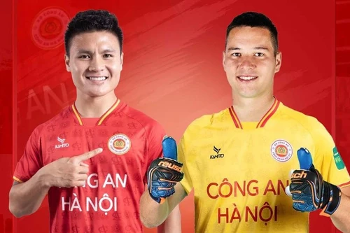 Quang Hải và Filip Nguyễn cùng đá chính cho CLB Công an Hà Nội