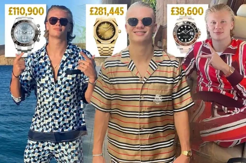 Ngắm bộ sưu tập đồng hồ đắt đỏ của Haaland