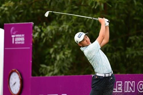Nguyễn Anh Minh tranh Best Amateur giải golf các huyền thoại