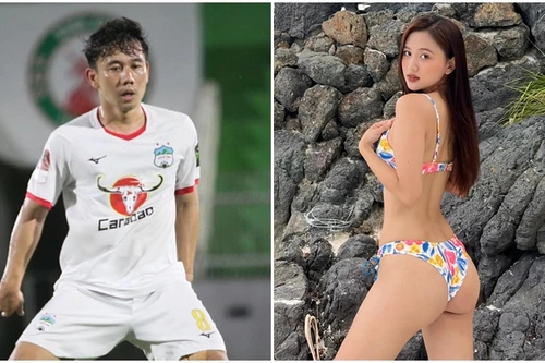 Vẻ đẹp gợi cảm của hoa khôi bạn gái tiền vệ HAGL