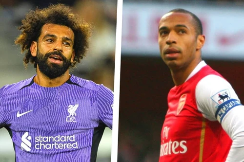 Salah san bằng kỷ lục ghi bàn của Thierry Henry