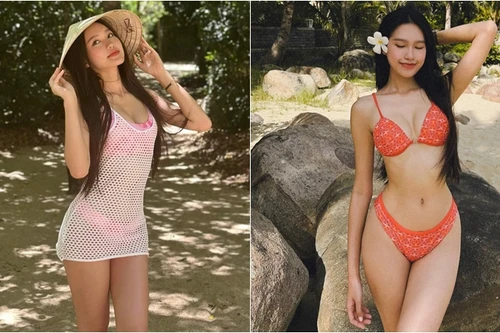 Bạn gái Đoàn Văn Hậu khoe dáng ngọc cùng bikini