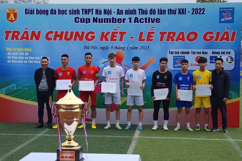 Các danh hiệu được trao ở mùa giải bóng đá học sinh 2022