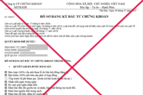 Lại mạo danh Trung tâm Lưu ký Chứng khoán kêu gọi hợp tác đầu tư