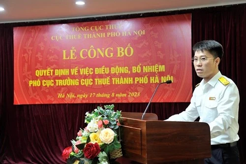 Cục Thuế Hà Nội có thêm Phó cục trưởng