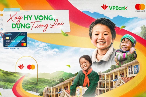 VPBank và Mastercard hợp tác ​​“Xây hy vọng, dựng tương lai”, hỗ trợ trẻ em có hoàn cảnh khó khăn