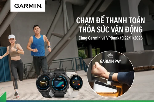VPBank hợp tác với Garmin ra mắt hình thức thanh toán bằng đồng hồ thông minh