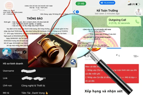 Rộ tin nhắn, website, App mạo danh cơ quan thuế để lừa đảo