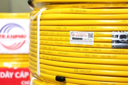 Cáp điện Trần Phú dán tem điện tử, đối phó với hàng giả