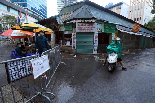 Hà Nội: Tạm dừng hoạt động chợ Nhân Chính do liên quan ca dương tính SARS-CoV-2