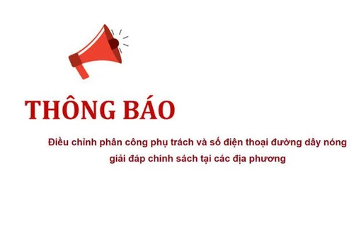 Điều chỉnh số điện thoại đường dây nóng giải đáp chính sách hỗ trợ an sinh xã hội