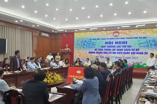 Hà Nội hiệp thương lần 2, thống nhất danh sách 72 người ứng cử đại biểu Quốc hội khoá XV