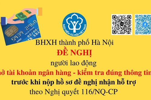 Lưu ý về tài khoản cá nhân của người được nhận hỗ trợ từ quỹ Bảo hiểm thất nghiệp