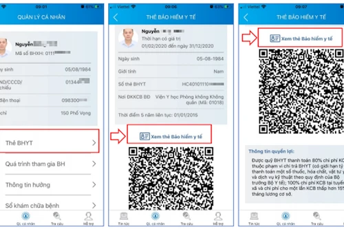 Cho phép khám chữa bệnh dùng thẻ BHYT trên ứng dụng VssID tại 10 địa phương vùng lũ, thẻ giấy vẫn có hiệu lực 