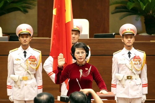 Lễ tuyên thệ của Chủ tịch Quốc hội khóa XIV Nguyễn Thị Kim Ngân