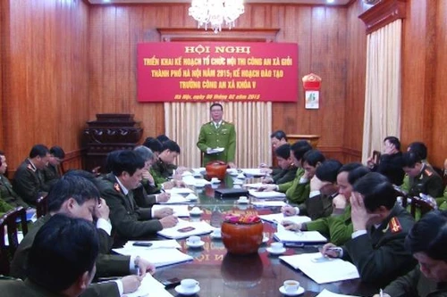 Công an TP Hà Nội tổ chức hội thi Công an xã giỏi năm 2015