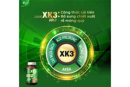 Rút ngắn liệu trình điều trị viêm khớp chỉ còn 4 tuần với Joint XK3 Gold
