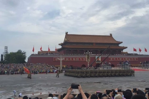 Chùm ảnh: Trung Quốc "khoe" buổi diễn tập duyệt binh chào mừng lễ kỷ niệm Thế chiến II