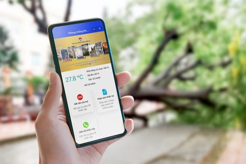 Kết nối cứu trợ, phản ánh thiên tai, cập nhật tin khẩn trên mini app Phòng chống thiên tai Việt Nam