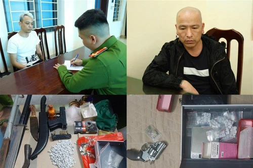 Đối tượng mua bán ma túy mang theo vũ khí nóng 'sa lưới'