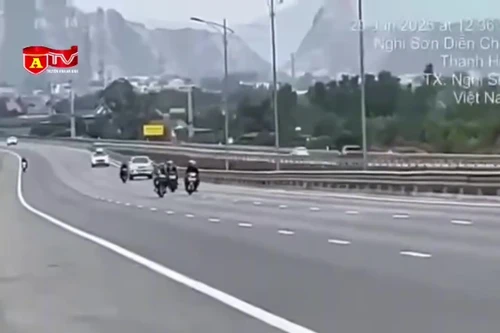 Xử phạt 120 triệu đồng nhóm thanh niên lạng lách trên cao tốc