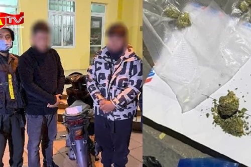 Chạy xe không biển số, lộ 7 túi cần sa khi gặp tổ 141