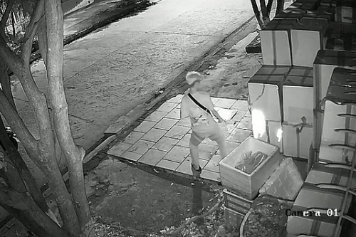 Truy tìm đối tượng phóng hỏa đốt cửa hàng hải sản trong đêm