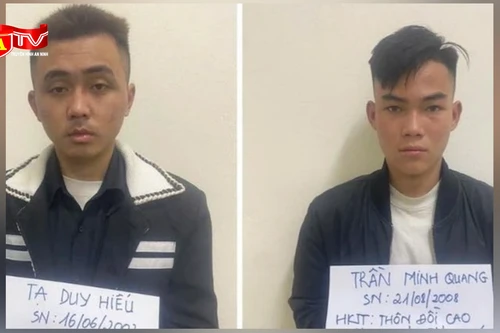 Nhanh chóng bắt giữ 2 đối tượng khống chế cướp tài sản