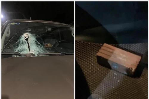 Ô tô bị gạch ném vỡ kính trên cao tốc Hà Nội - Thái Nguyên: Công an đang điều tra vụ việc
