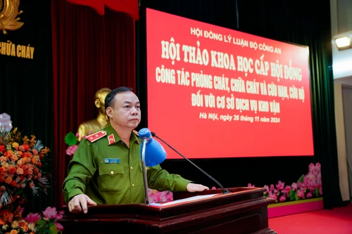 Hội thảo khoa học 'Công tác phòng cháy, chữa cháy và cứu nạn cứu hộ đối với cơ sở dịch vụ kho vận' 