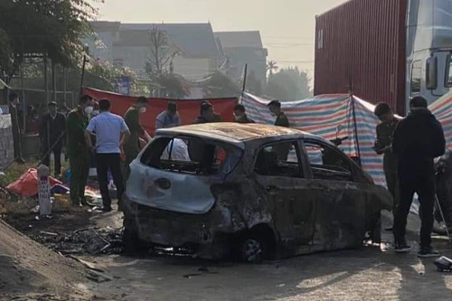 Danh tính nạn nhân tử vong trong xe ô tô bị cháy ở Thái Bình