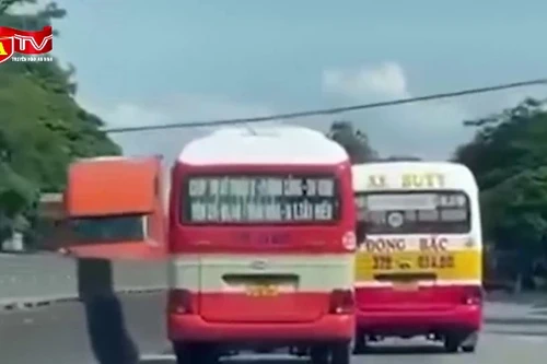 Triệu tập 2 lái xe buýt rượt đuổi nhau trên quốc lộ 1A
