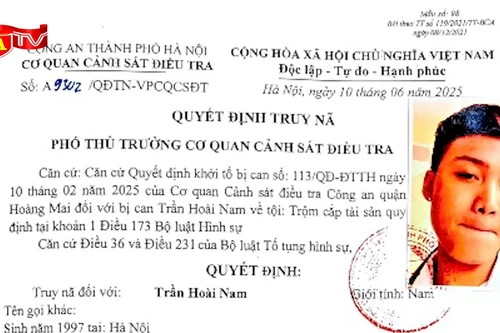 Truy nã đối tượng trộm cắp tài sản tại quán Internet