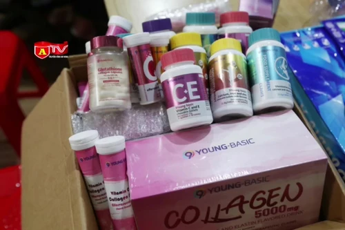 Phát hiện 200.000 loại vitamin, colagen... không rõ nguồn gốc, xuất xứ