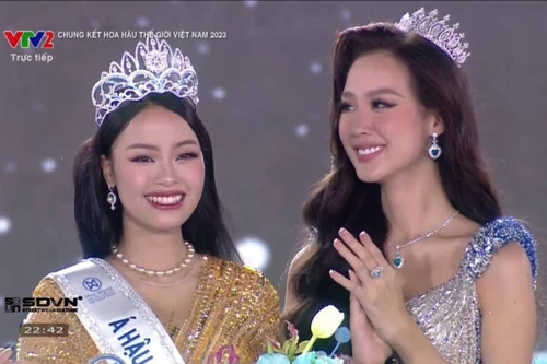 Khoảnh khắc Ý Nhi đăng quang Miss World Vietnam 2023