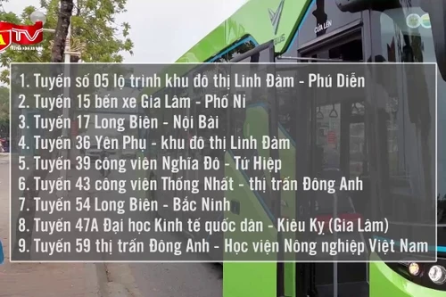 Đề xuất thí điểm thêm 9 tuyến buýt điện 