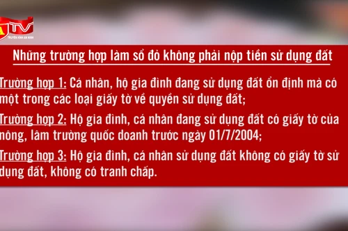 Những trường hợp làm sổ đỏ không phải nộp tiền sử dụng đất 