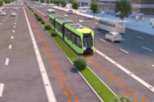 Đoàn tàu chạy trên đường ray ảo đầu tiên trên thế giới của Trung Quốc