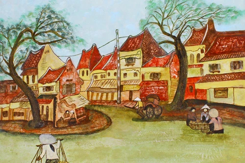 Phu nhân Đại sứ Vương quốc Marốc triển lãm tranh tại Hà Nội