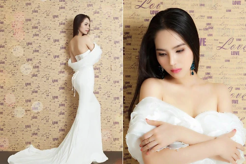 Dương Kim Ánh vai trần quyến rũ trong loạt ảnh mới