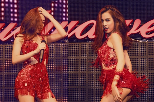 Hoàng Thùy Linh diện đồ gợi cảm, khoe vũ đạo nóng bỏng